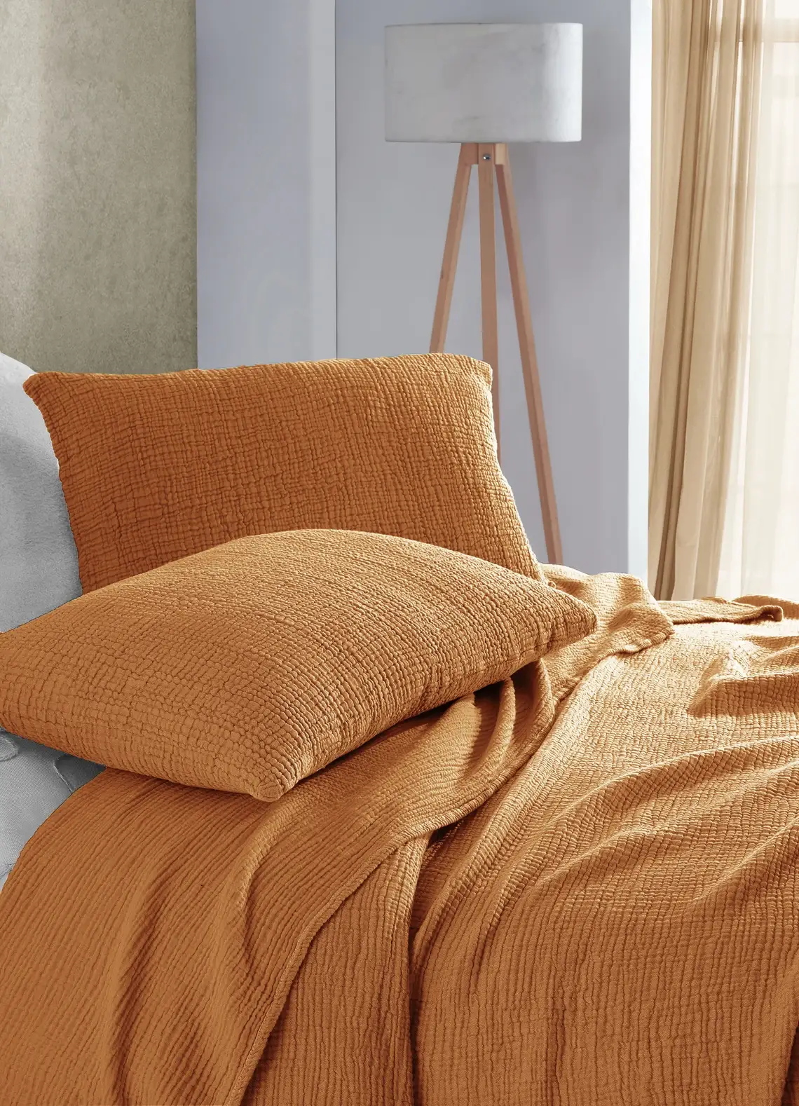 Aseel Buy Good - Wholesale Throw Blanket - Throw blanket Cotton Large Size Camel Color11