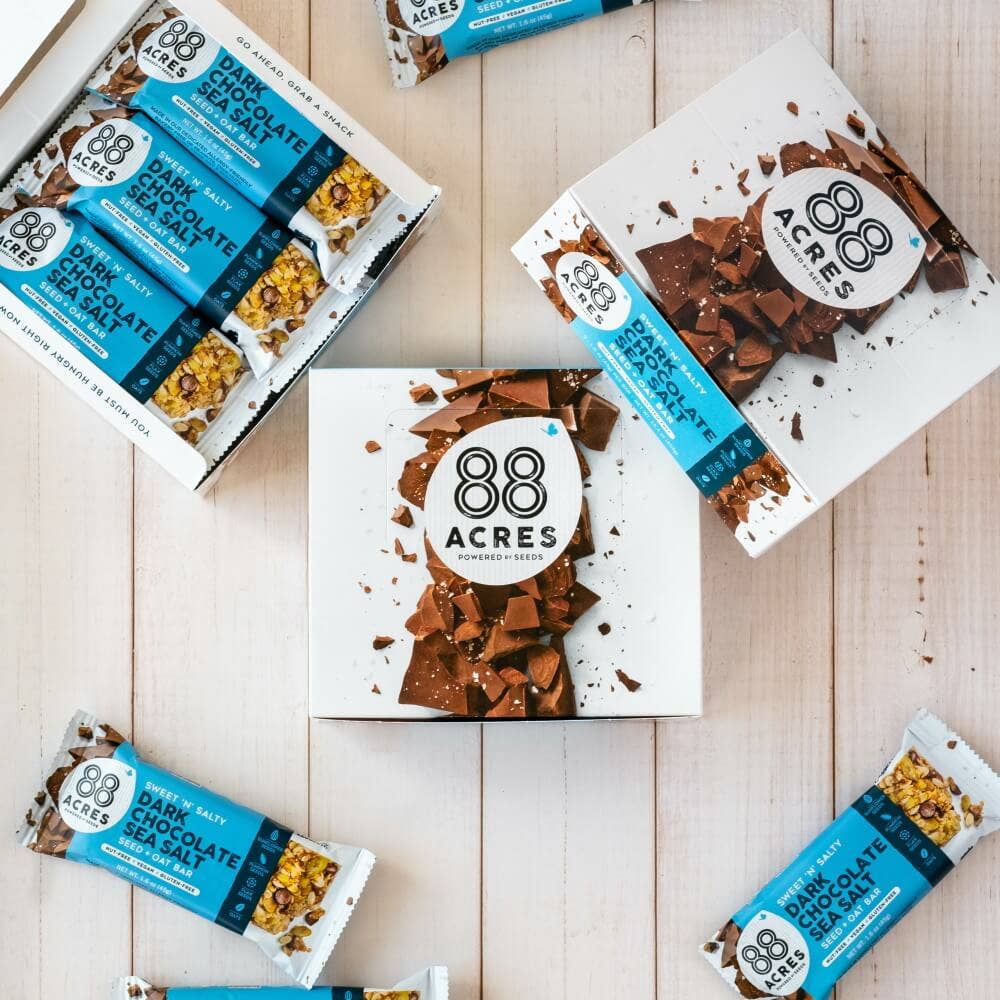 88 Acres - Wholesale Snack Bar - Dark Chocolate Sea Salt Seed + Oat Bar2