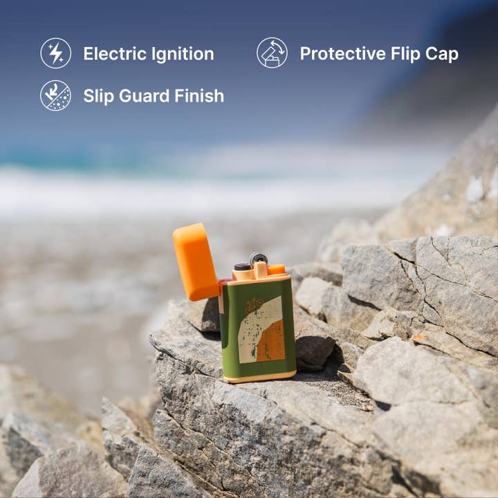 MK Lighter Company – Isqueiro por atacado – Isqueiro MK Série Outdoor, Conjunto Camper F, Isqueiro Torch Flame