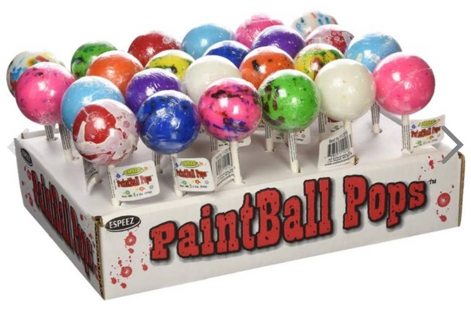 O'Shea's Candies Sweet Shop - Wholesale Lollipop - Novelty Giant Jumbo Jawbreakers on STICK- 24CT Display Tray1