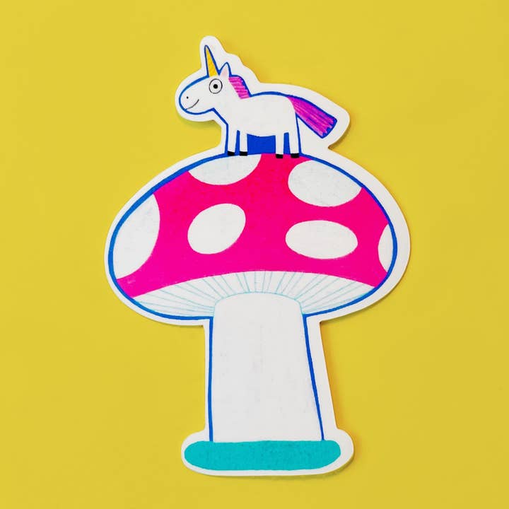 Tiniest Unicorn Vinyl Sticker for wholesale by Katie Turner Illustration