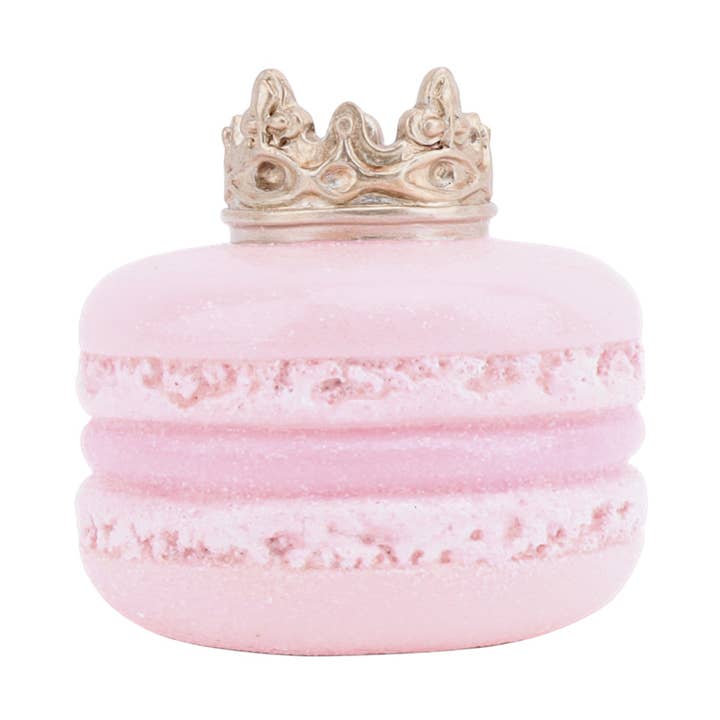 December Diamonds - Wholesale Ornament - Pink Macaron w/Gold Crown Orn0