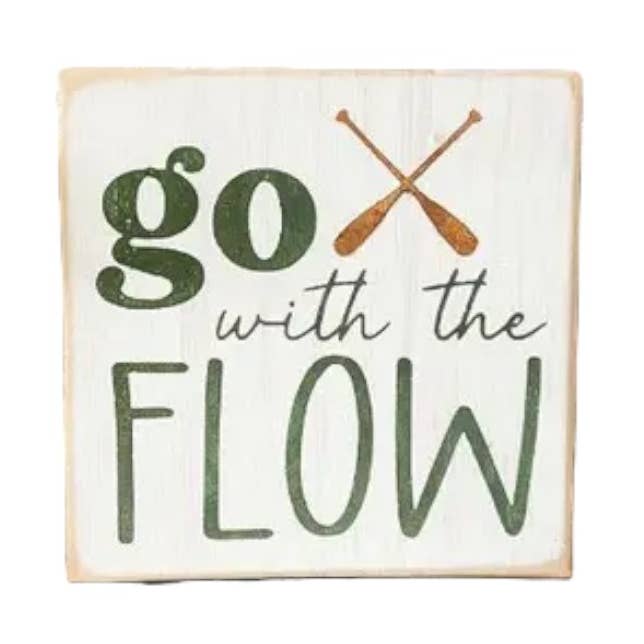 Gå med Flow träskylt - Rustik campingdekor för wholesale av Windsor Lane Handmade Decor & More