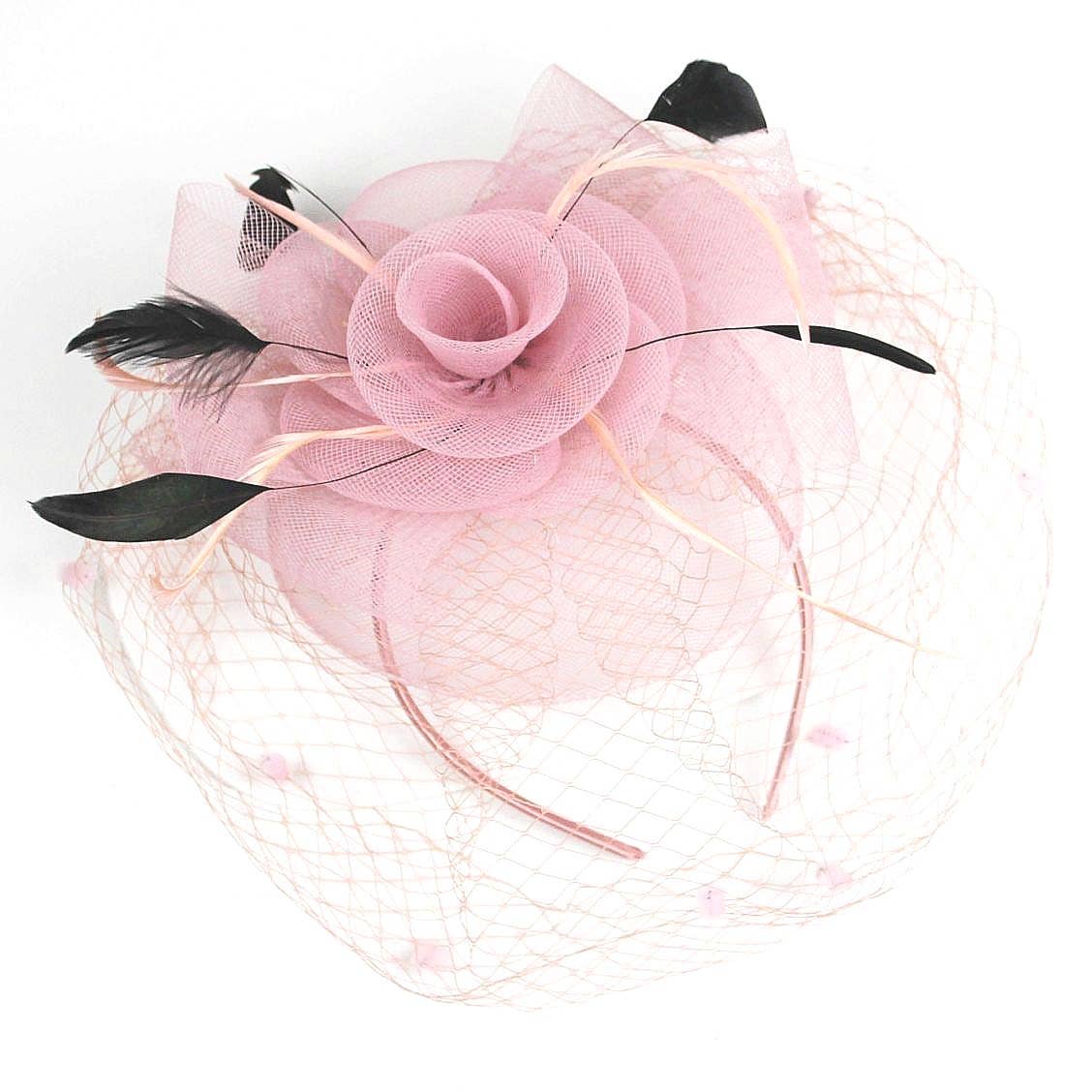 Diacly - Wholesale Fascinator Hat - Women's - Flower Mesh Flapper Fascinator s119