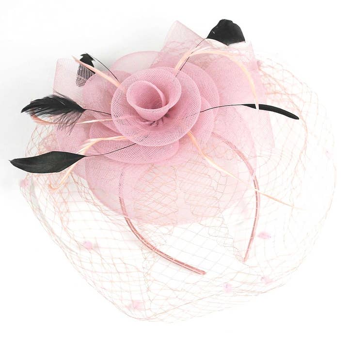 Diacly – wholesale Fascinator hat – Women's – Flower Mesh Flapper Fascinator s119