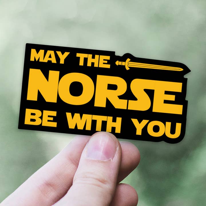 Scandinavian Design Studio - Wholesale Sticker - May The Norse Be With You Sticker1