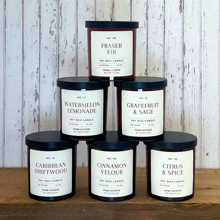 Home Accents By Driftless - Wholesale Jar/Filled Candle - Home Accents Soy Wax Candle Sample Pack 1 - Home Decor 0