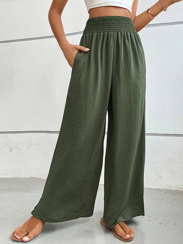 HIDDENBRAND - Wholesale Pants - Women's - Simple Flared Wide-Leg Pants12