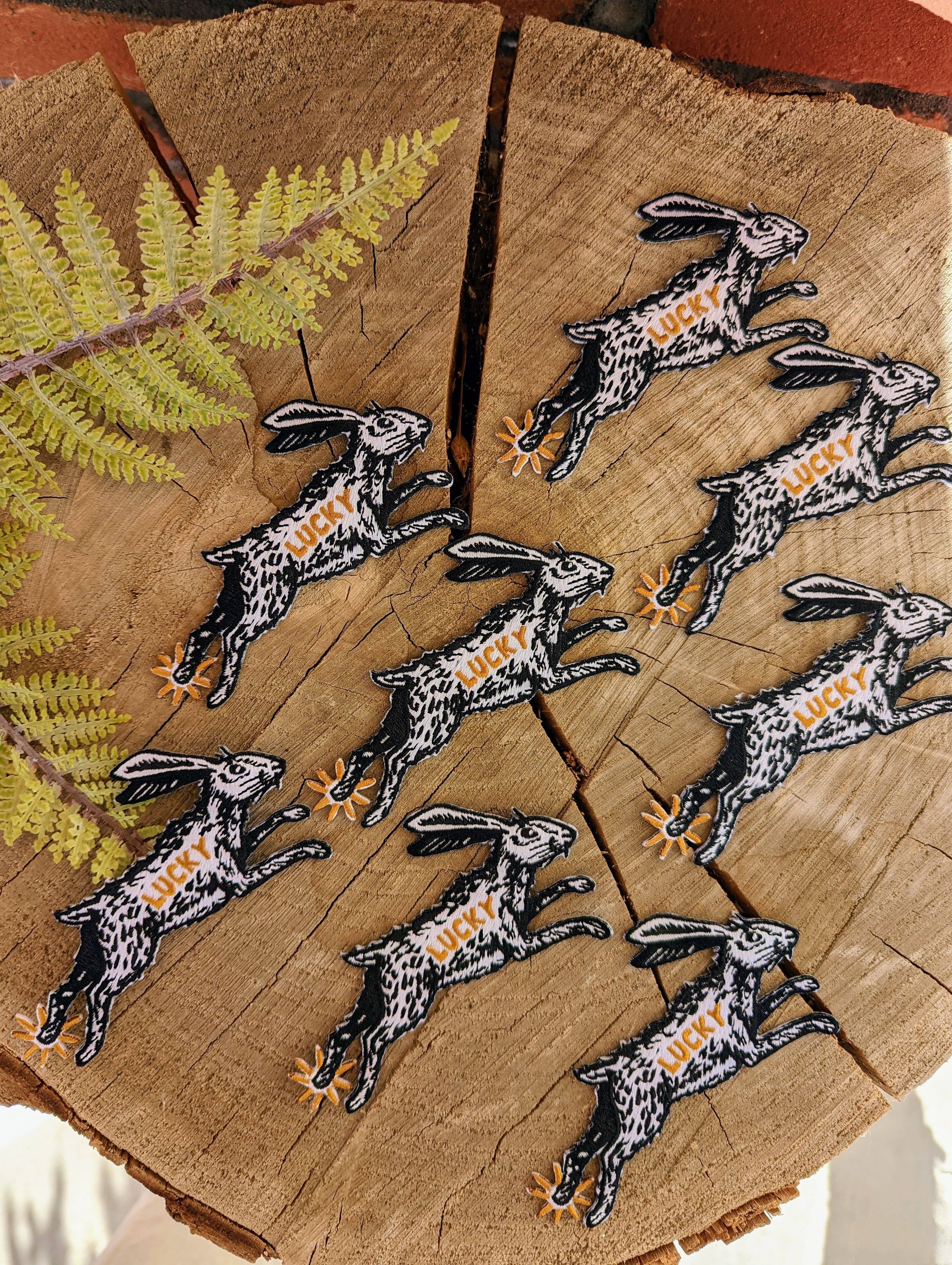 ilikesara | art + goods - Wholesale Patch - iron-on patch | lucky rabbit's foot - 4.3" x 2.8"2