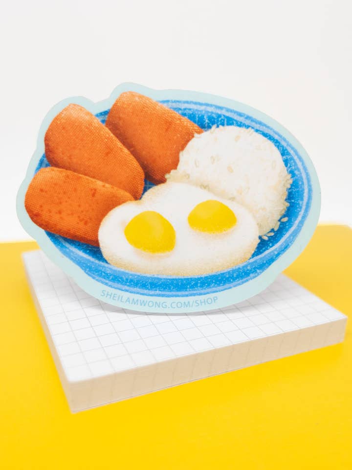Spam Egg Rice Sticker for wholesale by Sheila Wong