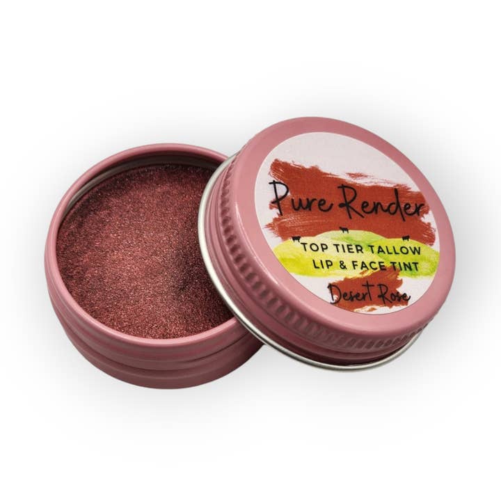 Tallow Makeup, Grass-fed Tallow Lip & Face Tint for wholesale by Pure Render Tallow