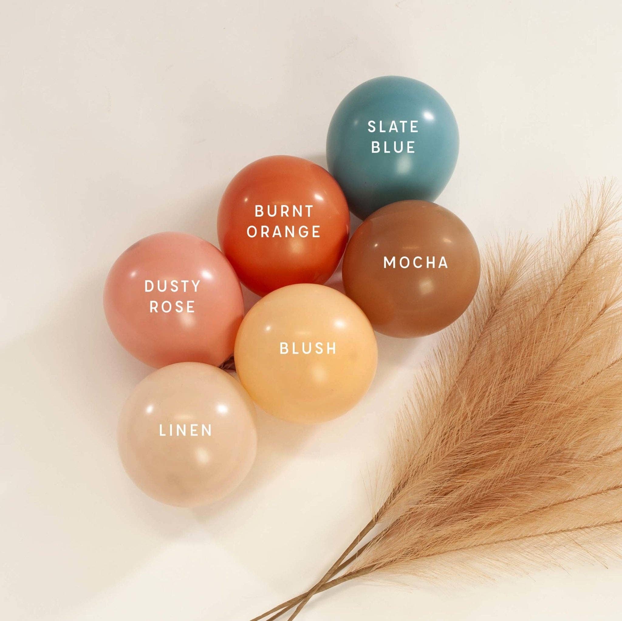 Ellie's Party Supply - Wholesale Ballon - Premium stoffige roze latexballoncluster (5", 11" en 16")2