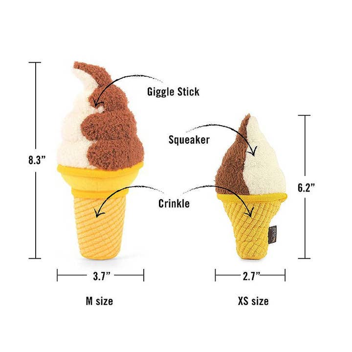 Only An Ocean Europe - Wholesale Pet Plush Toy - Dog - P.L.A.Y Snack Attack Swirls n' Slobbers Soft Serve1