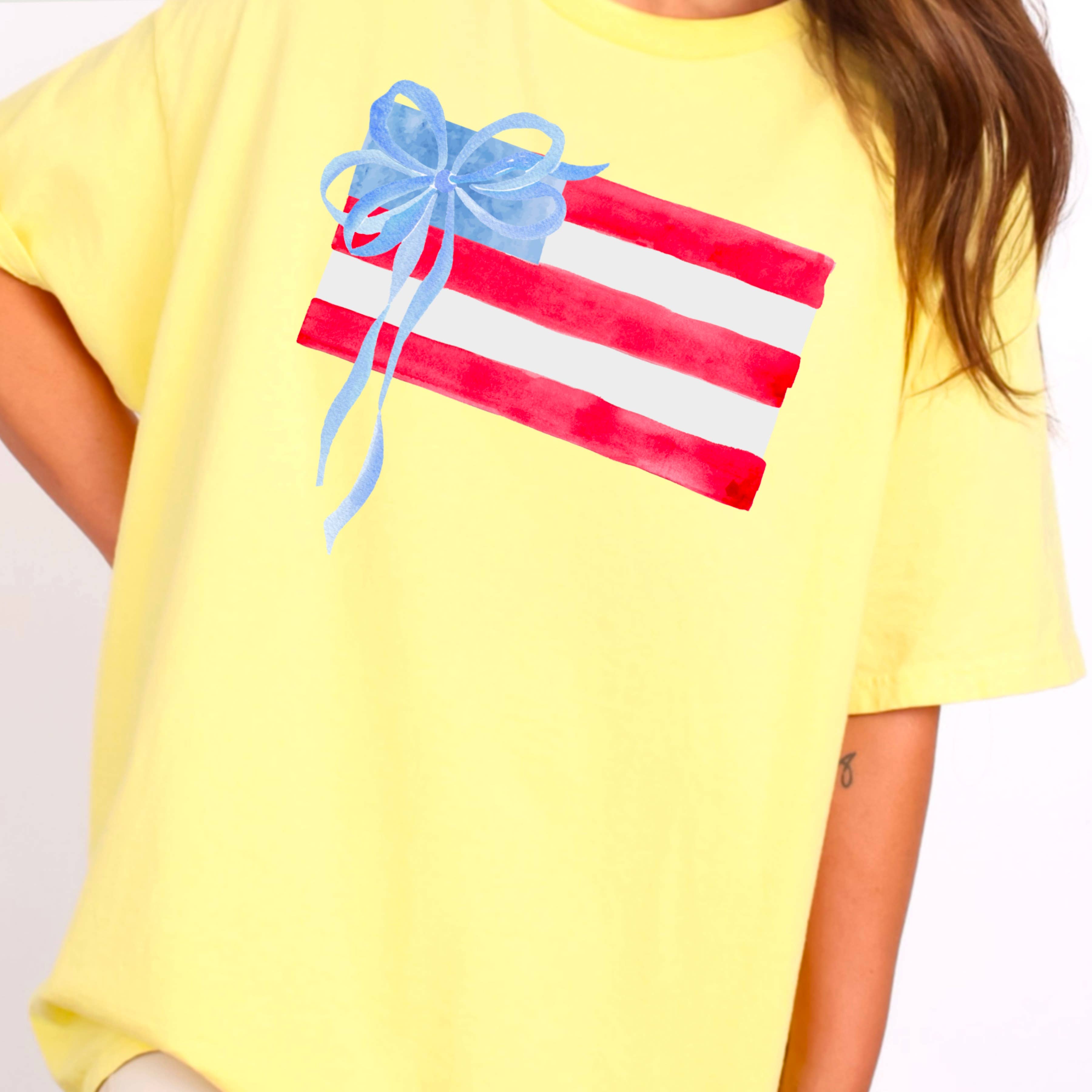Shoppe SHC – wholesale T-shirt (graphic) – women's – Coquette American Flag | July 4th Graphic Tee | Gildan6