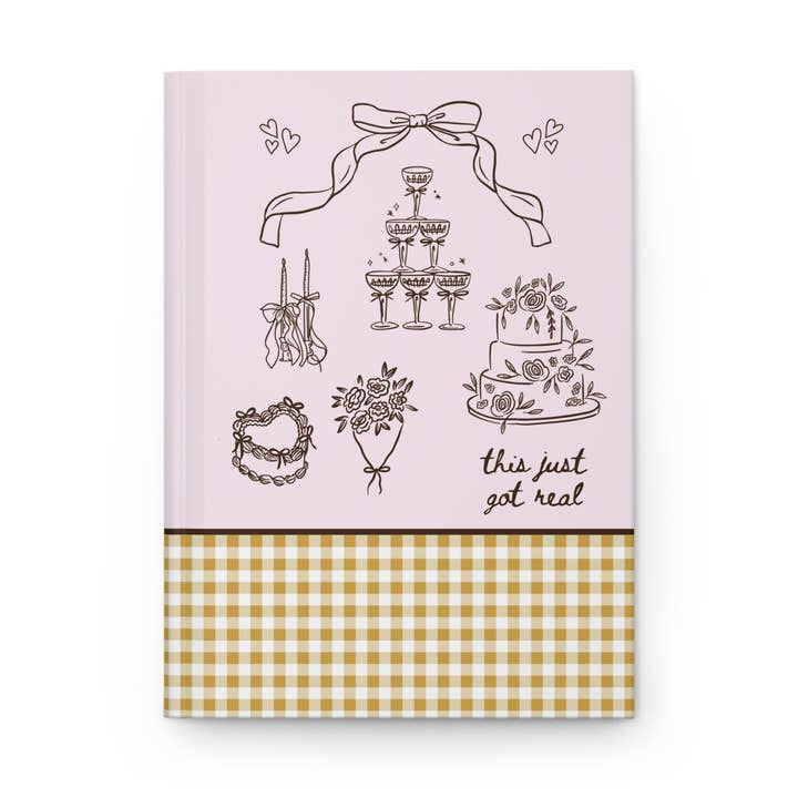 Opal and June - Wholesale Notebook - Cute Wedding Notebook: Pink, Gift Idea for Bridal Shops0