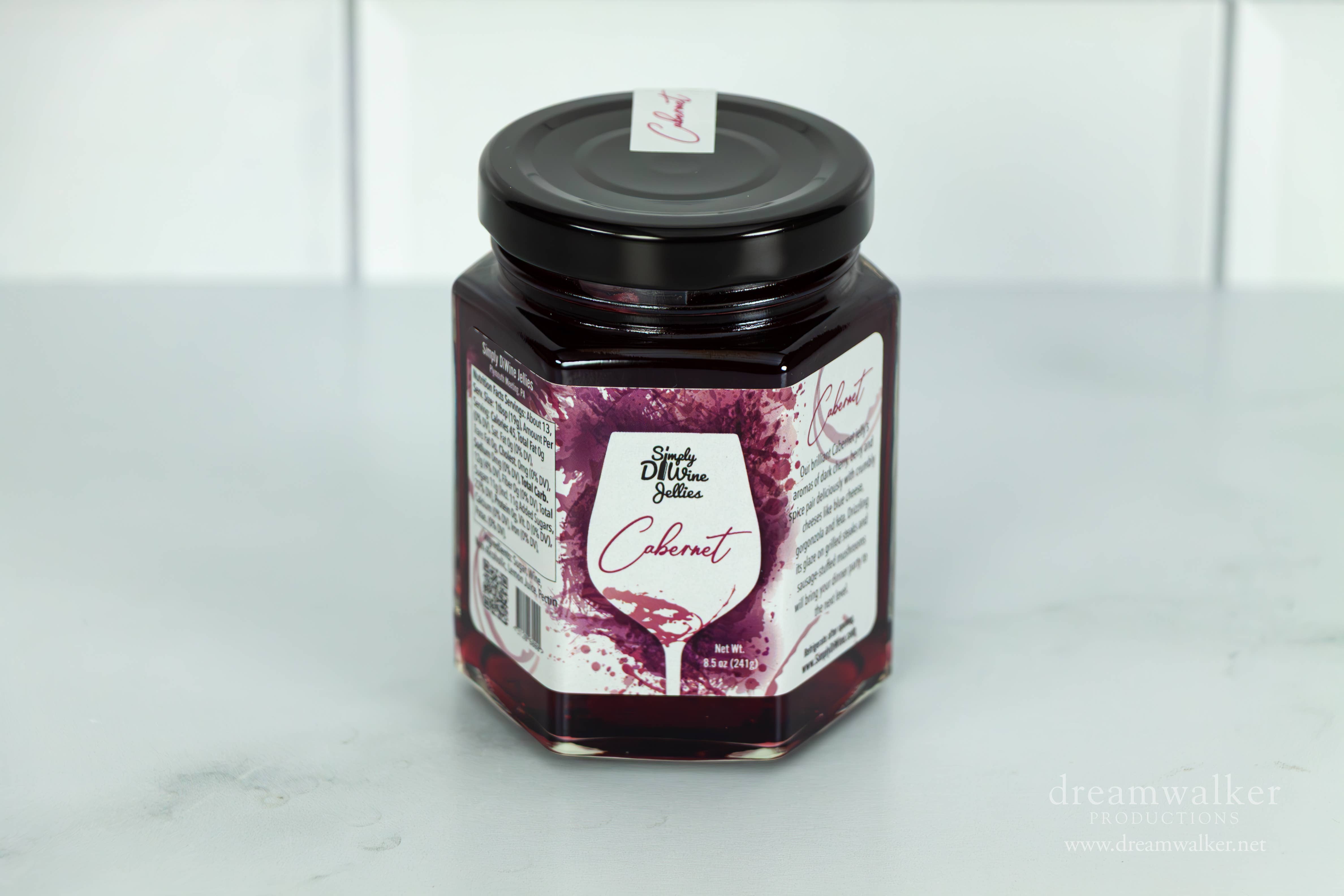 Simply DiWine Jellies, LLC - Wholesale Jam/Jelly - Cabernet Wine Jelly 8.5oz