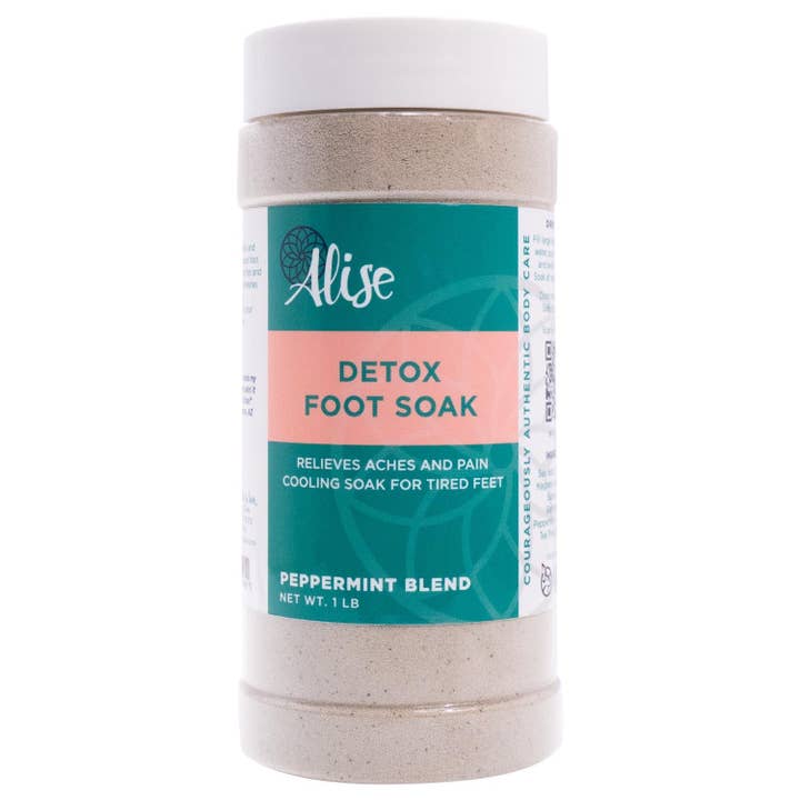 Detox Foot Soak Peppermint Blend 1lb for wholesale by Alise Body Care