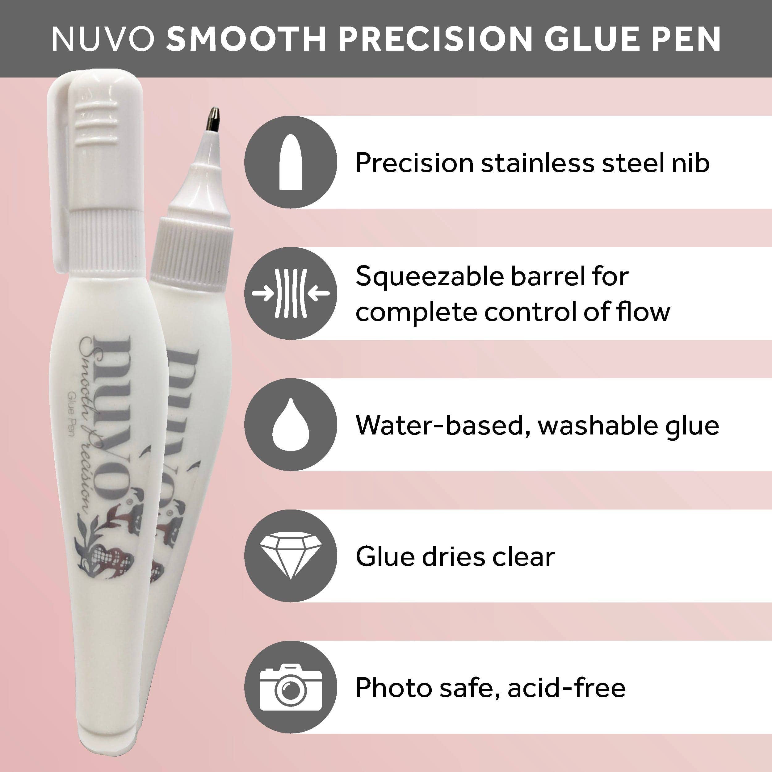 Tonic Studios - Wholesale Lijm - Set van 6 stuks - Smooth Precision Glue Pen - 206n65