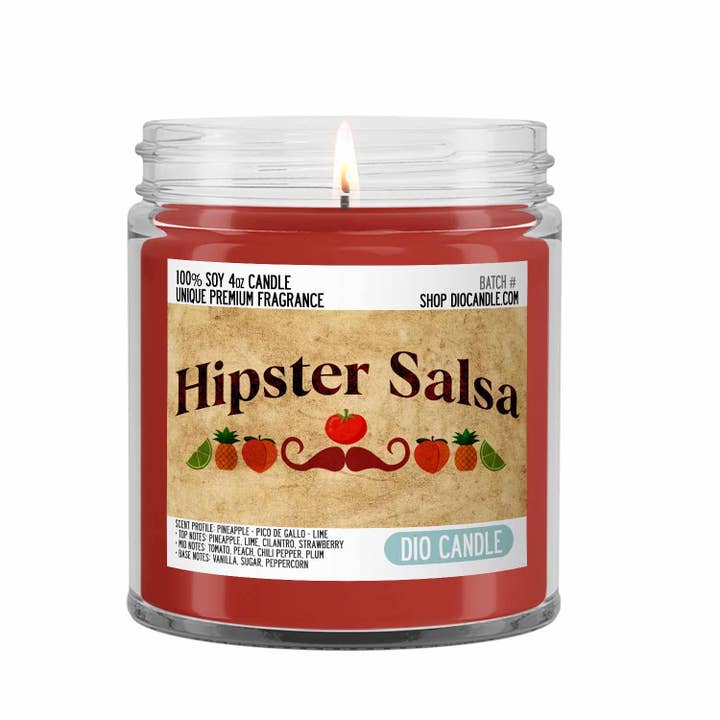 Dio Candle Company - Wholesale Jar/filled candle - Hipster Salsa Candle2