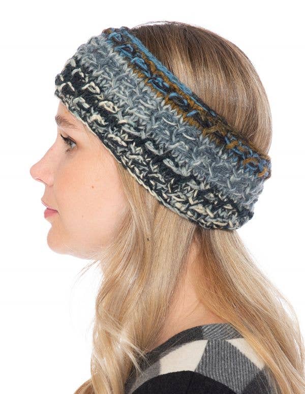 The Collection Royal / Royal Handicrafts - Wholesale Fashion Headband - Women's - Cable Knit Woolen Headband1