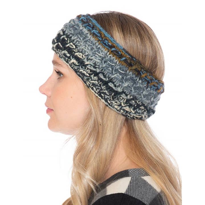 The Collection Royal / Royal Handicrafts - Wholesale Fashion Headband - Women's - Cable Knit Woolen Headband1