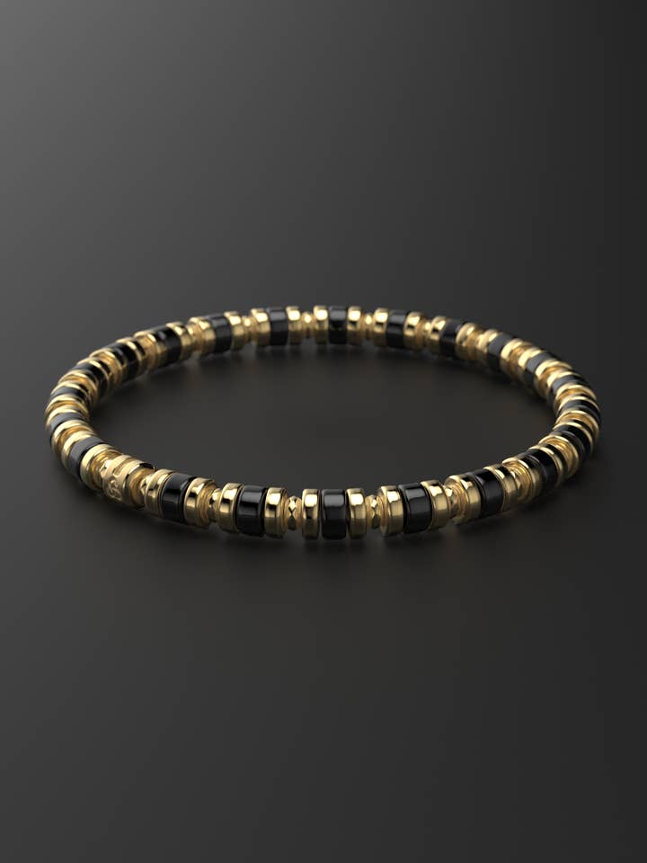 Onyx Armband 6mm | Spacer voor wholesale door Seekers Men's Jewelry