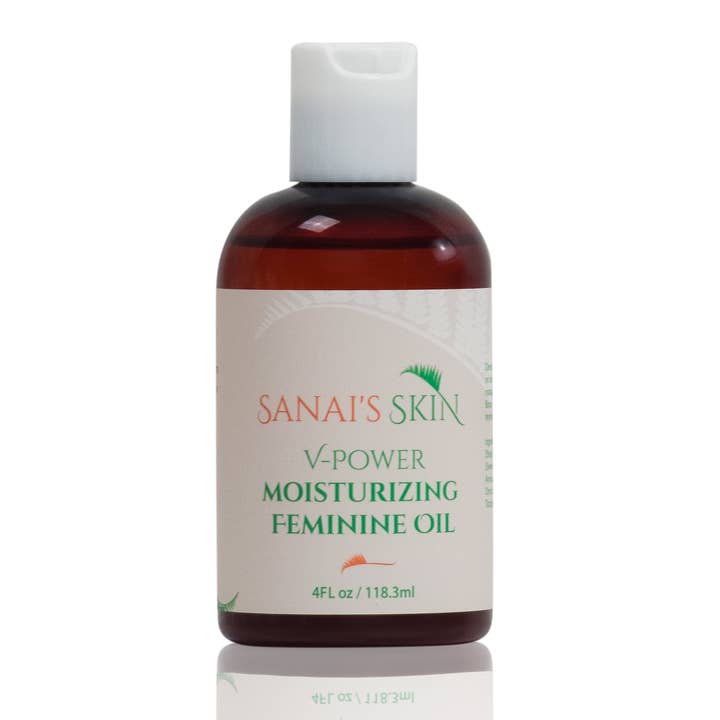 Huile hydratante féminine V-Power pour la vente par Sanai's Skin
