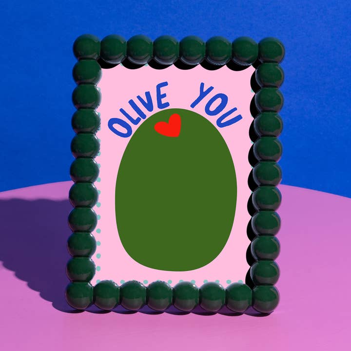 The Windsor Button Frame - Dark Green for wholesale by Little Fish CO