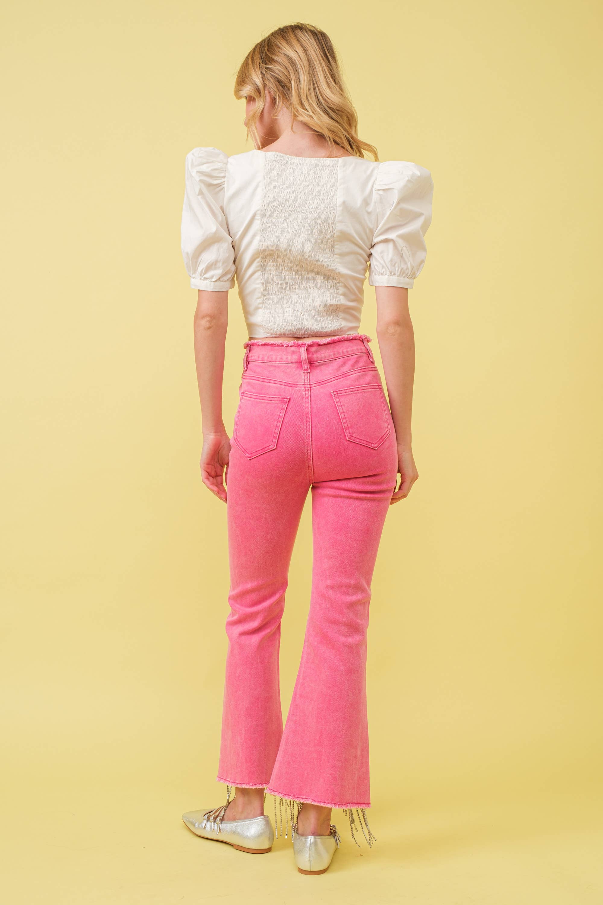 Blue B - Wholesale Jeans - Women's - 1365P - RHINESTONE FRINGE DENIM PANTS16