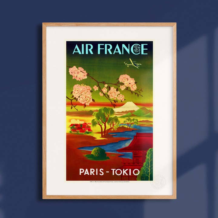 Cartaz Air France / Paris Tóquio - AFL0359 por atacado de Oneart