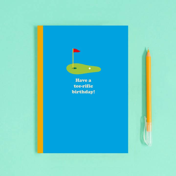 Happy Street – wholesale Birthday card – Have A Tee-rific Birthday | Golf Lovers Birthday Card1