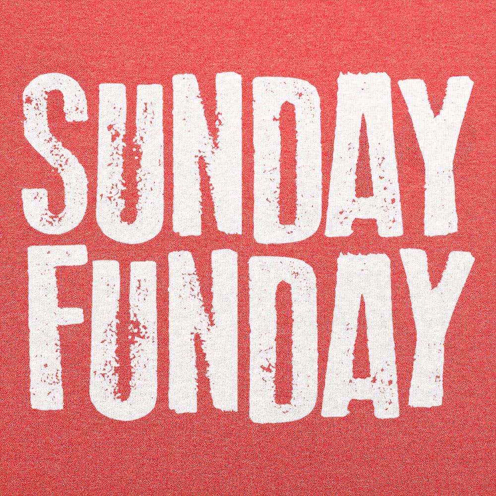 6DS - Wholesale T-shirt met print - Heren - Sunday Funday T-shirt voor heren6