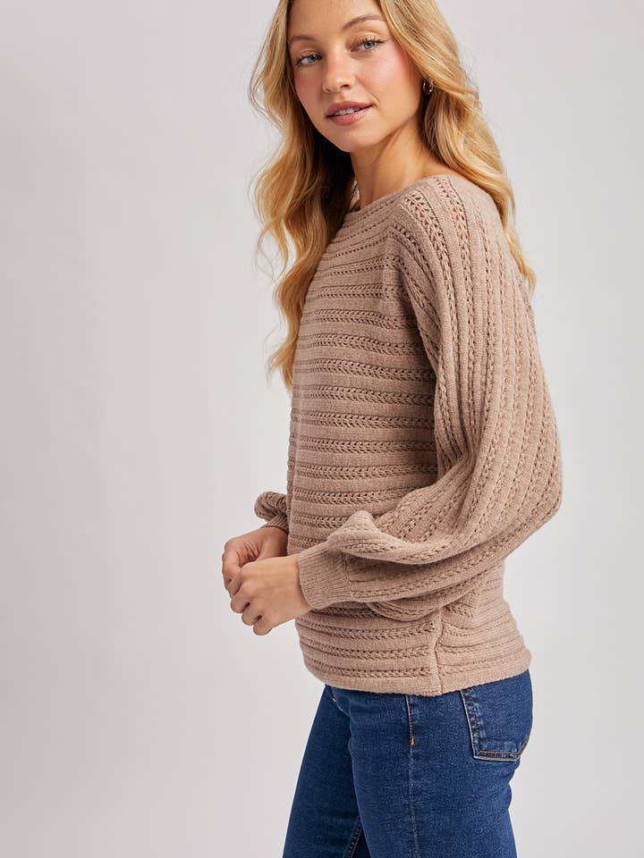 Bluivy - Wholesale Knit Sweater - Women's - TEXTURED VERSATILE SWEATER PULLOVER26