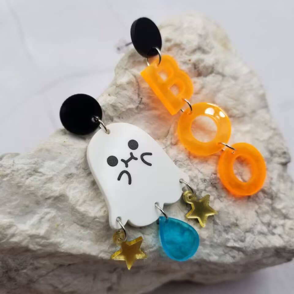 The Pretty Jewellery – Großhandel Ohrhänger – Halloween-Ohrring „Boo Ghost“1
