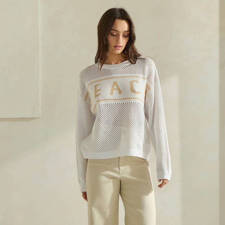 IVORY TAUPE Beach Sweater for wholesale on Faire