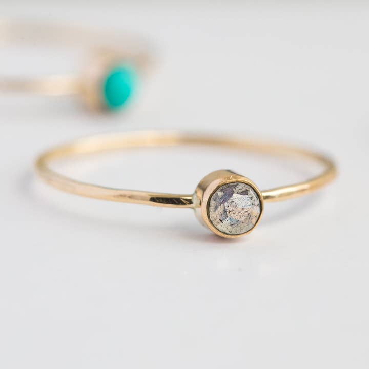 Tiny Labradorite Ring for wholesale by AHNE