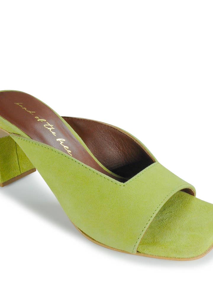 SULY Lime Suede for wholesale by Band of the Free Footwear