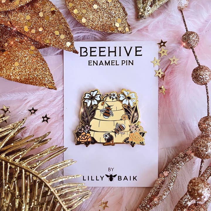Lilly Baik - Wholesale Lapel Pin/Button - Beehive Enamel Pin2