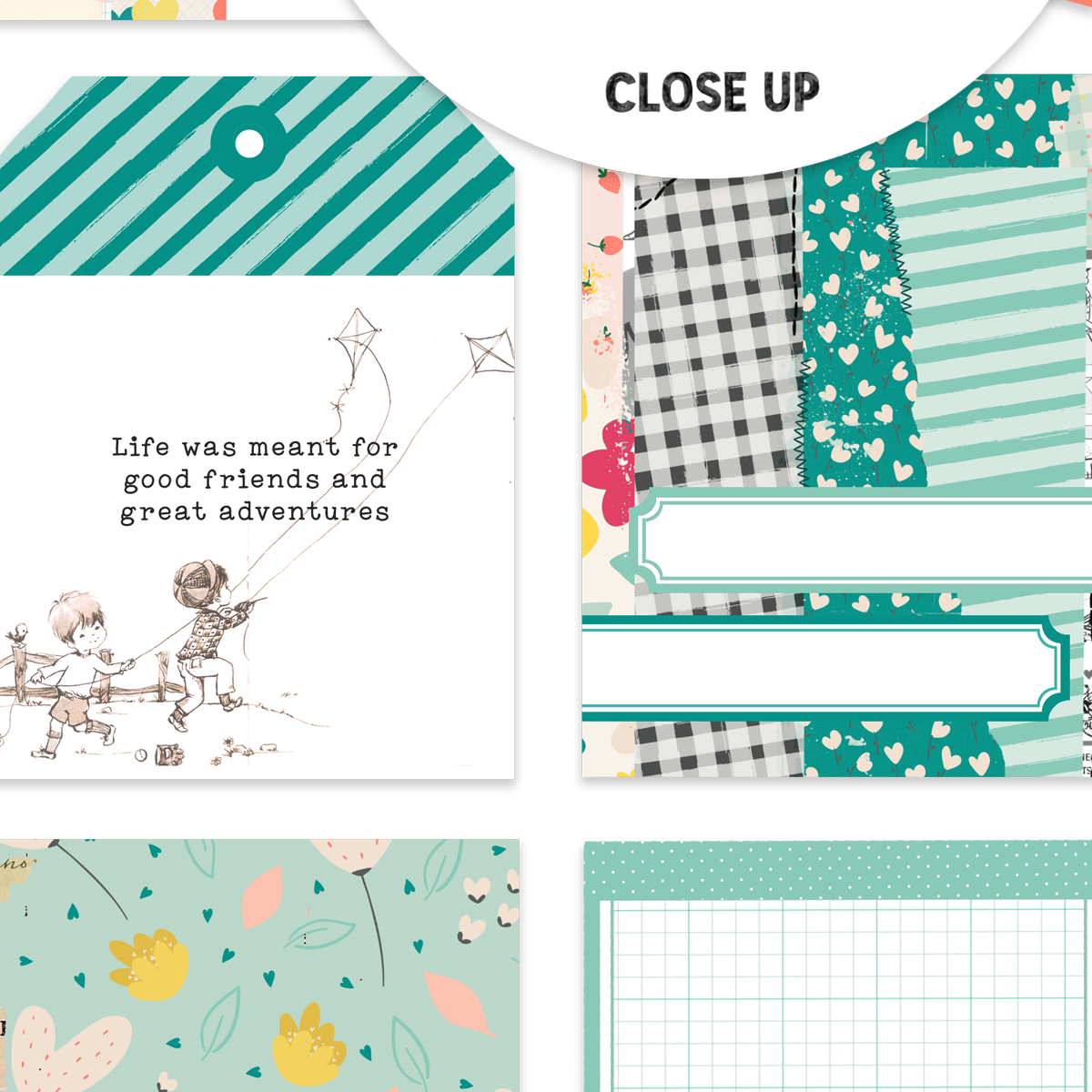 Pretty Little Studio – wholesale Utskärningar – Kärlek är vänlig 3x4 vänskapskort (Vänlighet)2