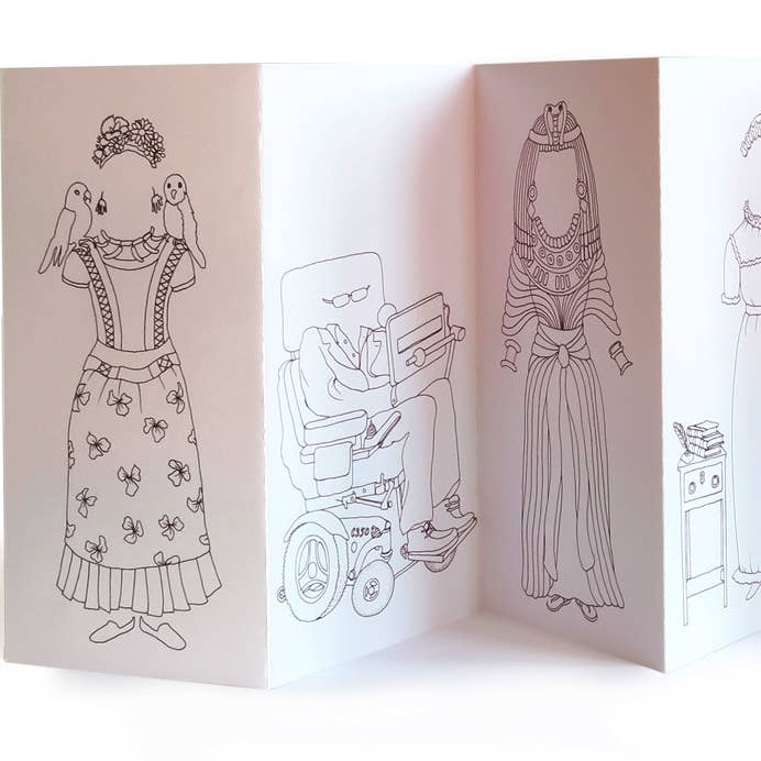 Pop Up Pet + Rosie Flo Coloring - Vente Livre de coloriage et d'activités pour enfants et bébés - Concertina à colorier des personnages célèbres de Rosie Flo3