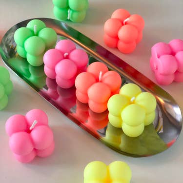 A Real Logic (ARL) - Wholesale Novelty Candle - Mini Bubble Candle| Mini Cube Candle|Home Decor| Relaxation|Home Fragrance| Hand Poured Scented Candle| Gift| Pillar Candle3