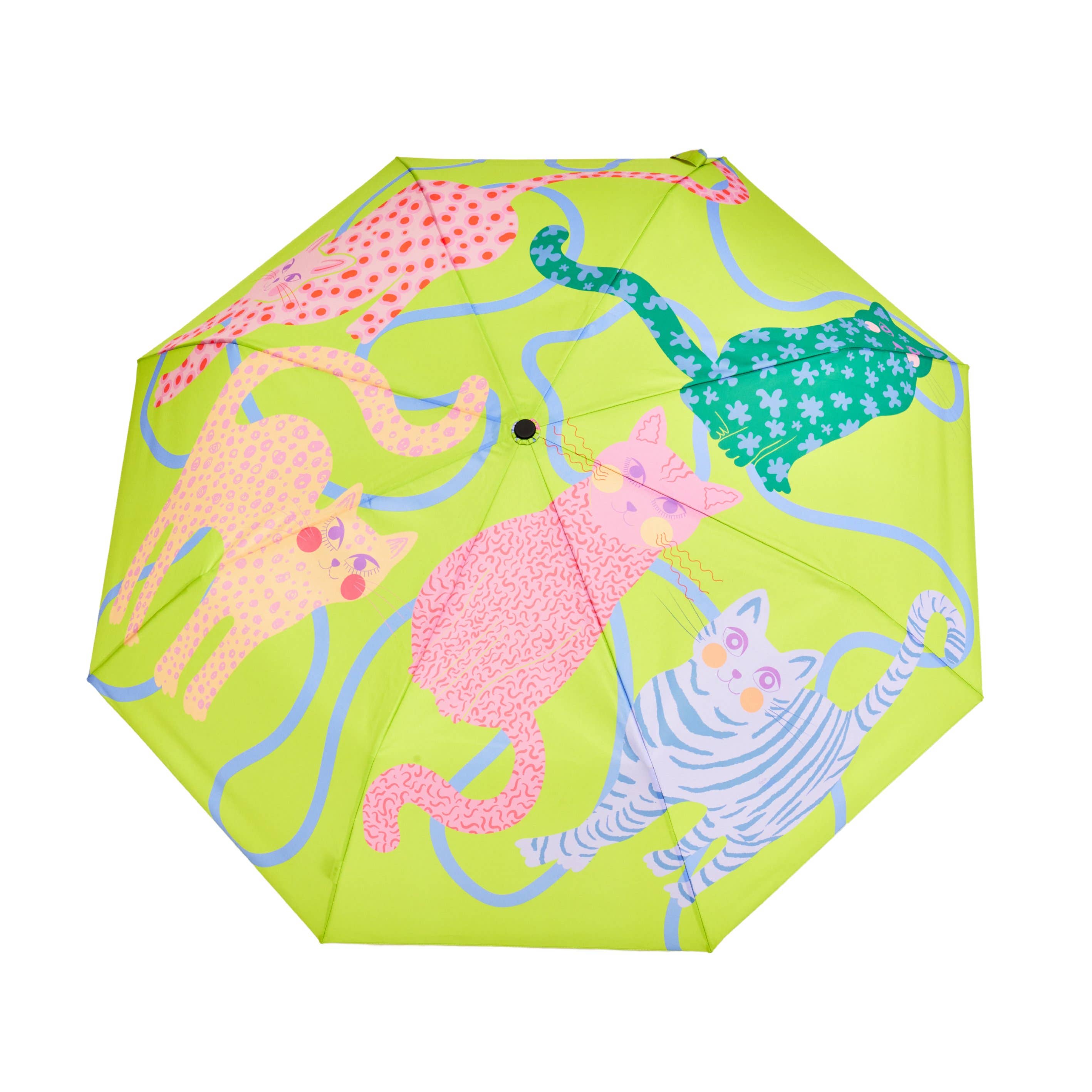 Original Duckhead UK – wholesale Umbrella – Unisex – Multipack - Fuchsia/Lime/Ice Arty Cats Duck Umbrellas7