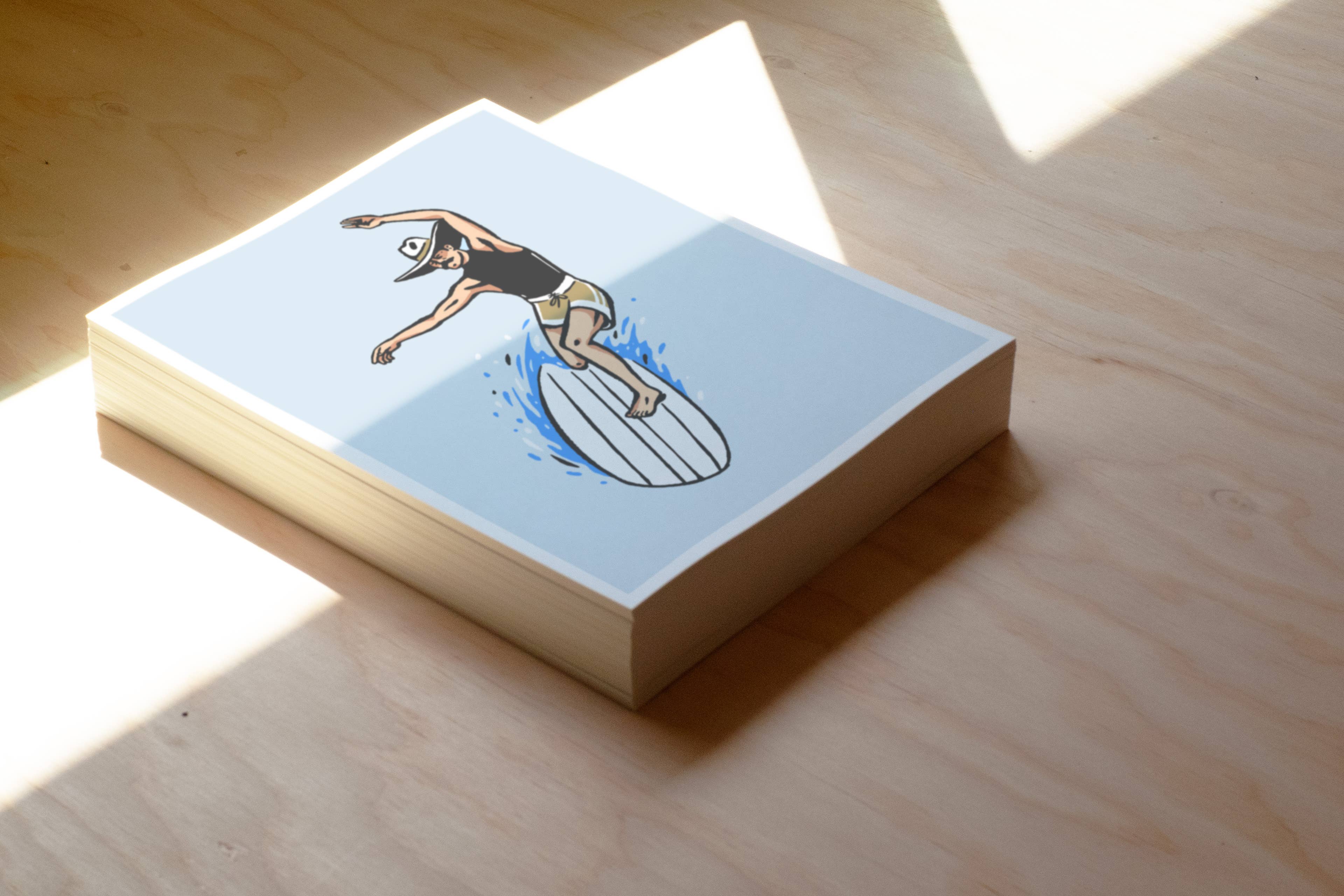 Kamin Tersieff – Engroshandel Kunsttryk – Cutback Cowboy Print - Illustrationsplakat3