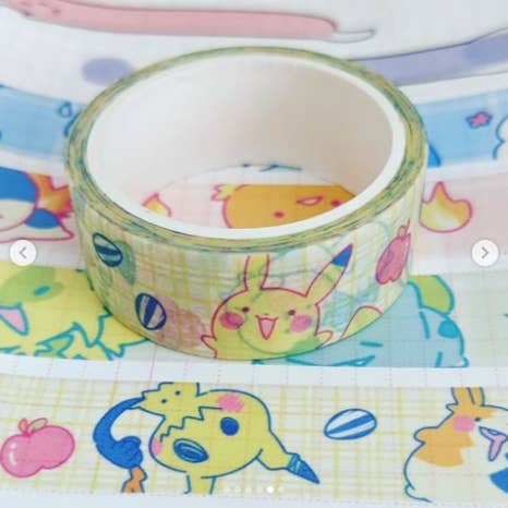 Pikachu Variant Washi Tape for wholesale by Minomino