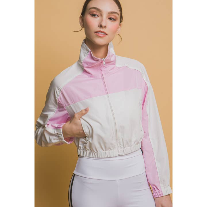 Paperdoll - Wholesale Jacket - Women's - Cropped Windbreaker Jacket1