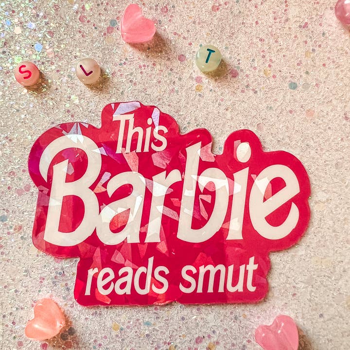 This Barbie Reads Smut Die Cut Sticker for wholesale by Superbloom Co
