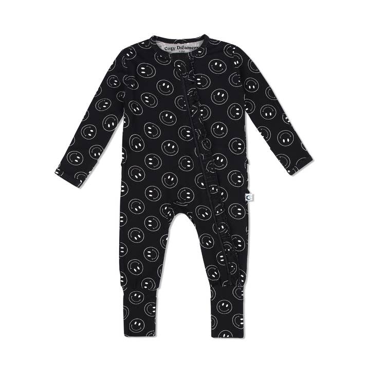 Happy - Ruffle Bamboo Sleeper for wholesale by Cozy Dreamerz