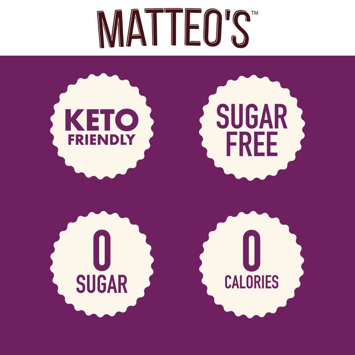 Matteo's - Wholesale Cocktail Mix/Syrup - Matteo's Sugar Free Cocktail Mixes - Pina Colada - Delicious Cocktail Mixers, 0 Calories, 0 Sugar Cocktails, Keto Friendly Drinks