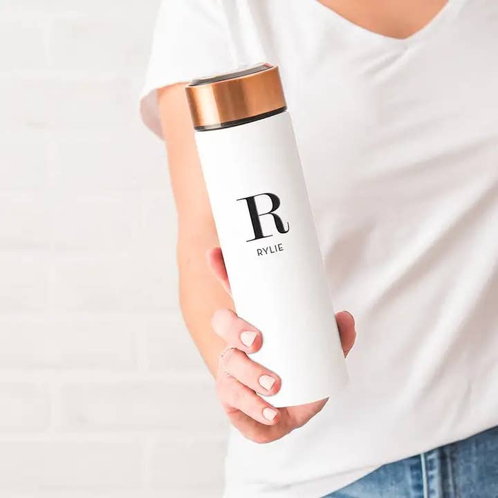 Weddingstar Inc. - Wholesale Water Bottle - Custom Logo Stainless Steel Cylinder Water Bottle 16oz.