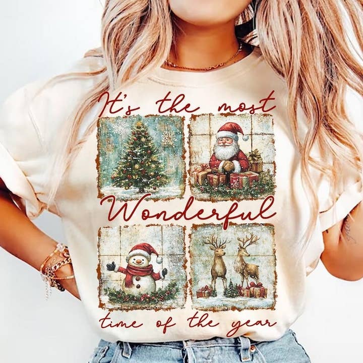 Retro Christmas Shirt, Christmas Shirt,Christmas Long Sleeve for wholesale by AJCanvasPrints
